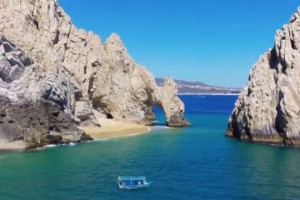 The Beautiful Arch of Cabo San Lucas Mexico Visual-Aerials; The Arch